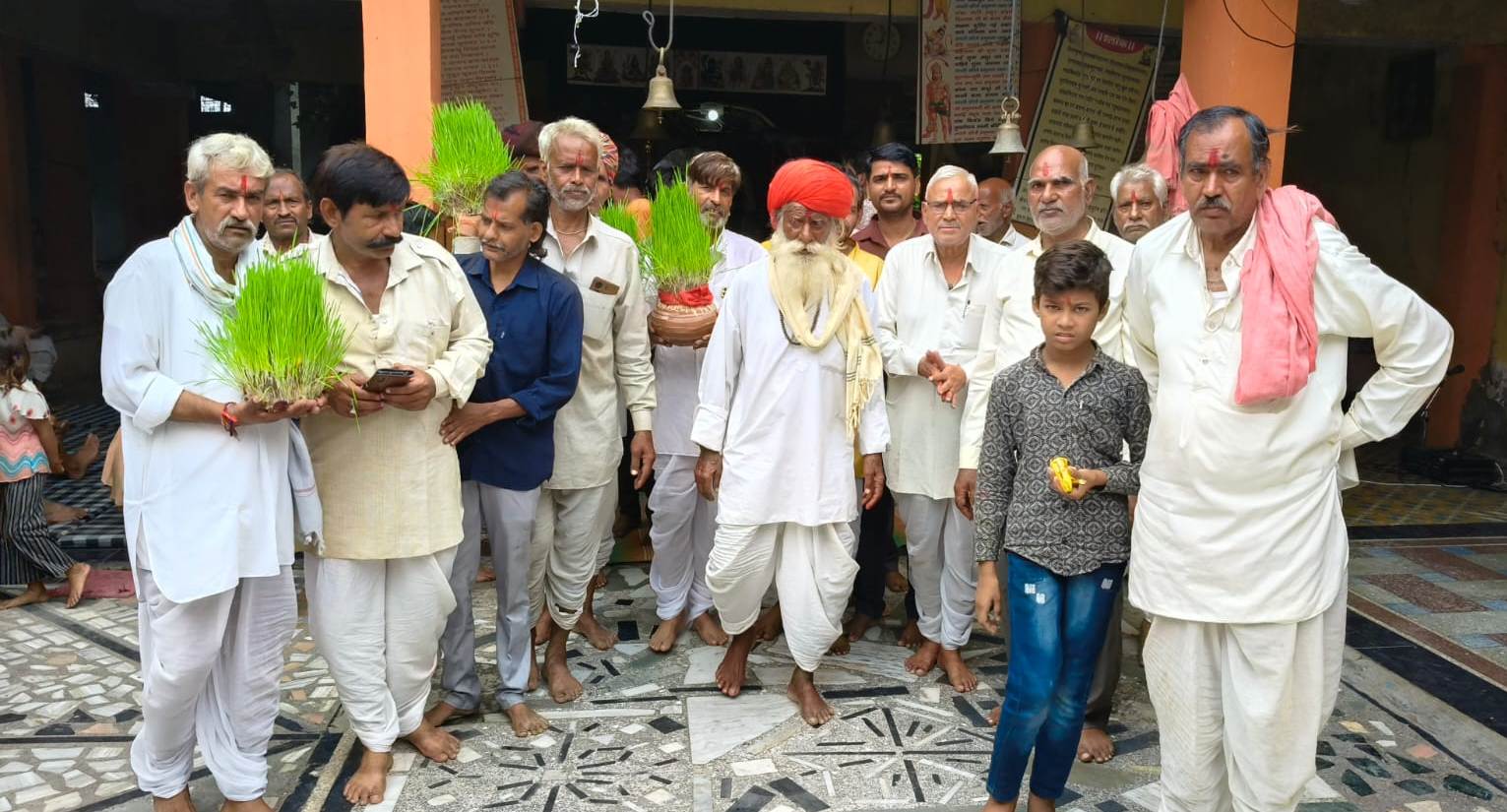 ज्वारा विसर्जन के साथ नवरात्रि अनुष्ठान को मिला विराम