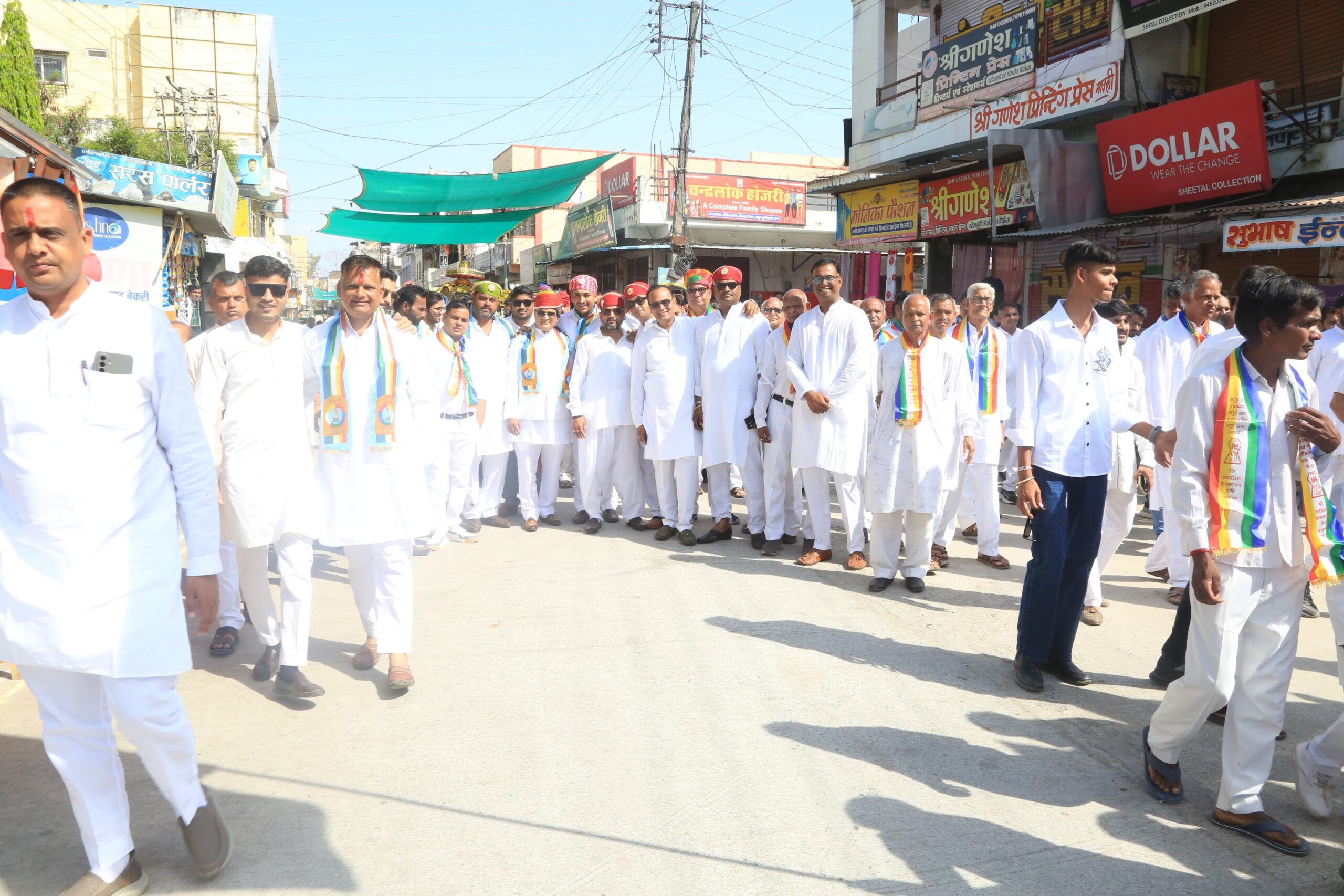 मावली में 2625वां महावीर जन्मकल्याणक महोत्सव धूमधाम से मनाया, भव्य शोभायात्रा में उमड़ा जनसैलाब