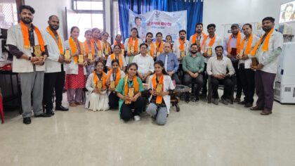 गोयल हॉस्पिटल में नर्सिंग कर्मचारियों का सम्मान समारोह आयोजित