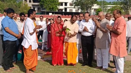 हल्दीघाटी सार्द्ध विजय चतुःशती उत्सव: भूमि पूजन के साथ ही विशाल पाण्डाल निर्माण शुरू