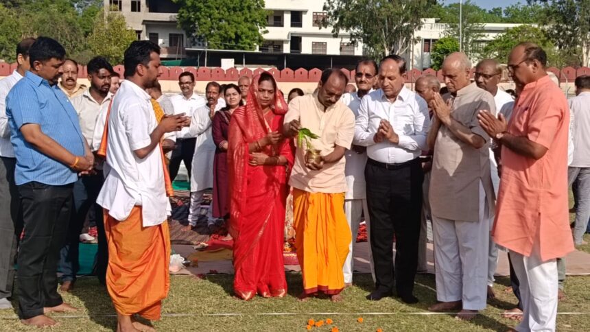 हल्दीघाटी सार्द्ध विजय चतुःशती उत्सव: भूमि पूजन के साथ ही विशाल पाण्डाल निर्माण शुरू