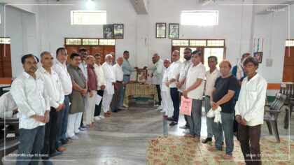 पूर्व प्रधानमंत्री राजीव गांधी की जयंती पर कांग्रेस कार्यकर्ताओं ने दी श्रद्धांजलि