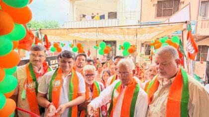 फतहनगर-सनवाड़ निकाय चुनाव: भाजपा प्रत्याशियों के चुनाव कार्यालयों का उद्घाटन, प्रचार तेज; वार्ड 5 में बागी प्रत्याशी बढ़ा सकते हैं मुश्किलें