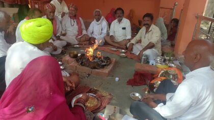 ईंटाली में दो माह चली शिव महापुराण कथा का पूर्णाहुति के साथ समापन