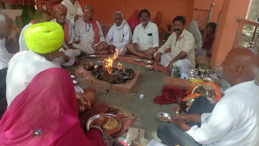 ईंटाली में दो माह चली शिव महापुराण कथा का पूर्णाहुति के साथ समापन
