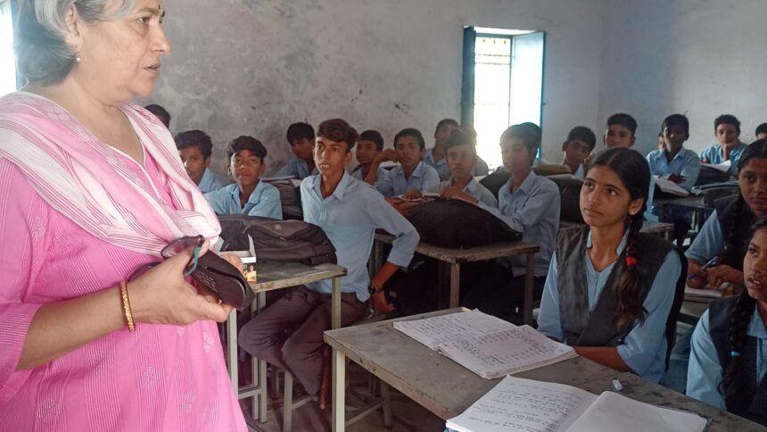 सीबीईओ प्रेरणा नौशल्या ने चंगेड़ी विद्यालय का किया औचक निरीक्षण,